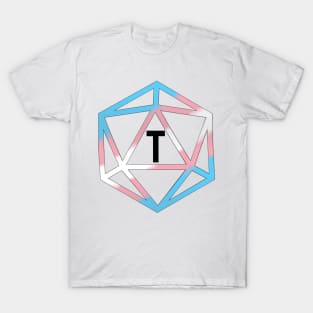 Trans Pride Flag Dice T-Shirt